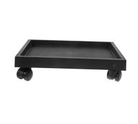 iplusmile Support de Pot de Fleurs Rectangulaire Verre avec Roues Plateau Mobile Étanche pour Intérieur et Extérieur Chariot Porte-Plantes et Facile à Déplacer