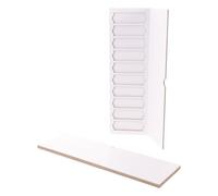 iplusmile Support de Séchage pour Diapositives Microscope 2pcs, Capacité 10 Lames par Plateau, Empilable en Papier Blanc, Rangement Sécurisé pour Laboratoire et Culture Cellulaire