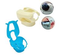 iplusmile Support Fixe pour Pigeons Support de pour Oiseaux Mangeoire à Pigeons Blanche Outil pour et Administrer des Remède Lavable et Réutilisable Accessoires pour Oiseaux