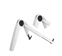 iplusmile Support Laptop Pliable Alliage Aluminium Support de Refroidissement Ajustable pour Ordinateur Portable et Tablette Blanc