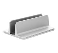 iplusmile Support Ordinateur Portable Vertical en Alliage D'aluminium Double Emplacement, Base Stable et Antidérapante pour Bureau et Tablette