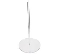 iplusmile Support Papier Essuie-Tout de Bureau Transparent Acrylique avec Socle Rond Porte-Rouleau Papier Absorbant Stable et Décoratif pour Cuisine Salle de Bain et Bureau Base Élargie