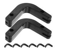 iplusmile Support pour Barre d'Haltères 8 Crochets en L en Plastique PP 6 MM Organisateur Robuste pour Rack à Squats Rangement Mural Multifonctionnel pour Disques de Musculation Salle de