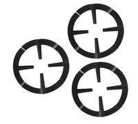 iplusmile Support Pour Cafetière Moka Et Grille De Brûleur Antidérapant En Acier Inoxydable Noir, Lot De 3, Compatible Cuisinière à Gaz, Accessoire Cuisine Pratique Pour Maison Et Restaurant