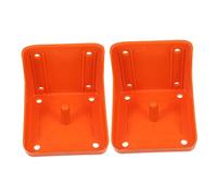 iplusmile Support pour Mangeoire à Moutons en Pe Épais, Facile à Assembler, Forme Cylindrique, Lot de 2 Pièces, Distributeur de Sel pour Bétail Usage Agricole Style Aléatoire