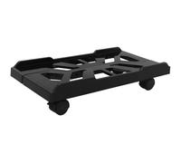 iplusmile Support pour Tour D’Ordinateur Noir Brillant Mobile roulettes Rehausseur de Bureau pour Unité Centrale Support PC pour Tapis et Sol Chariot Ajustable pour Maison et Bureau