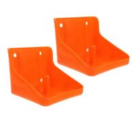 iplusmile Support Pratique pour Blocs de Sel Rouge en Pp, Porte-bloc de Sel Cylindrique Facile à Monter et Assembler, Nourrisseur Professionnel pour Ferme D’élevage, Lot de 2 Pièces
