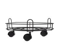 iplusmile Support Rond en Fer avec roulettes pour Plantes Lourdes et Grands Pots, Facile à Déplacer, Protège Le Sol, pour Usage Intérieur et Sol en Terre