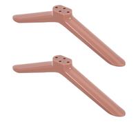 iplusmile Support TV Robuste avec Vis Socle de Bureau Stable pour Écran Base de Pied Rose Doré Adaptée Salon et Événements