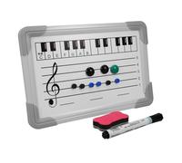 iplusmile Tableau Blanc Effaçable Double Face pour Éducation Musicale Tableau Staff Magnétique pour Garçon Fille et Étudiants Plastique et Aluminium