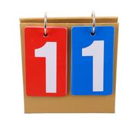 iplusmile Tableau de Score Portable Mini pour Jeux de Cartes, Marqueur de Score à Bascule en Papier Spécial Jaune, Affichage Sportif Stable et Lisible pour Compétitions de Volley-Ball