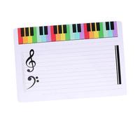 iplusmile Tableau Effaçable pour Enseignement Musical Portable et Réutilisable Planche Blanche Portée Musicale Flexible et Pratique pour Notes et Exercices