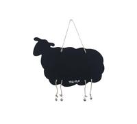 iplusmile Tableau Suspendu Double Face Bois Tableau Mural pour Messages et Décor Chambre Panneau Affichage Original Forme de Mouton Décoration Maison Polyvalente