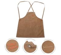 iplusmile Tablier de Cuisine avec Poche à Huile Tablier de Barbecue Épais pour Hommes pour Cuisine Atelier et Camping Plein Air