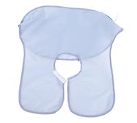 iplusmile Tablier Rasage Barbe Polyester Bavoir Attrape-poils Pratique pour Homme Protège Évier et Facilite Nettoyage Usage Personnel et Salon Gris Argenté
