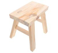 iplusmile Tabouret en Bois Massif pour Garçon et Filles Marchepied Sécurisé Coins Arrondis Dimensions 24X15X23 CM Tabouret Polyvalent pour Salle de Bain la Cuisine et Chambre Léger et