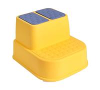 iplusmile Tabouret Plastique Double Antidérapant pour Garçon Fille Marche Pied Robuste pour Toilette et Lavabo Siège Dappoint Jaune pour Garçon et Fille Support pour Apprentissage Autonome