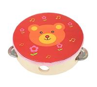 iplusmile Tambour Garçon Fille Rouge Musical Éducatif Percussion Cartoon pour Garçon Fille Développement Talents Musicaux