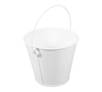 iplusmile Tambouriner graisseur seau d'étain seau en métal avec anse récupérateur de graisse pour grill seau blanc petit seau en étain mini seau à glace Fer blanc blanche