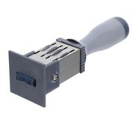 iplusmile Tampon Dateur à Rouleau Manuel Réglable - Corps en Polypropylène et Métal - Format Carré 40 MM - Tampon Auto-Encreur Portable pour Bureau Étiquettes et Gestion Documentaire