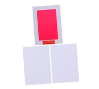 iplusmile Tampon Encreur sans Encre Rouge Grand Format pour Marquages Pattes Animaux Kit et Facile à Nettoyer pour Souvenirs Familiaux