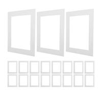 iplusmile Tapis de Papier Blanc Prédécoupé pour Cadres Photo, 30 Pièces Ouverture Carrée Précise, Protection et Mise en Valeur des Œuvres D'art pour Mariage et Exposition