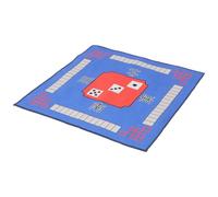 iplusmile Tapis de Table Design Classique Antidérapant en Polyester de Mahjong Bleu Imprimé, Facile à Transporter et Pratique à Ranger Toute L'année pour Jeux de Poker et Domino