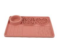iplusmile Tapis Lèche Antidérapant pour Chien et Chat Tapis pour Alimentation pour Ralentir la Prise Alimentaire Grand Modèle Rose avec Ventouse pour Éviter Indigestion et Vomissements