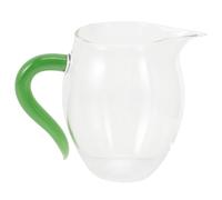 iplusmile Tasse à Thé Verre avec Poignée Colorée Résistance Chaleur Accessoire de Service pour Thé et Lait Design Artisanal Verre Borosilicaté Vert et Usage Domestique