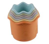 iplusmile Tasses Empilables pour Lapins Jouets Colorés en Plastique Alimentaire Empilage Multiple Taille Variée Jeu Interactif pour Petits Animaux Et Lapereaux