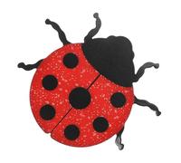 iplusmile Tenture murale en forme d'insecte coléoptère art mural scarabée artificiel ornements de mur de jardin décoration décors d'art mural ornement suspendu le fer rouge