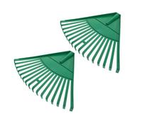 iplusmile Tête De Râteau De Rechange 2 Pièces : Balayeuse À Feuilles De Jardin en Plastique - Ramasse-Herbe pour Arbustes De Printemps - Outil De Jardinage pour Pelouse, Cour, Parterres De