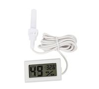 iplusmile Thermomètre Hygromètre Intérieur Compact avec Écran LCD Clair Moniteur Température et Humidité Réel Support Bureau et Fixation Magnétique Usage Familial