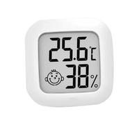 iplusmile Thermomètre Intérieur Précis et Hygromètre Numérique Multifonction pour Maison et Chambre Affichage Humidité Température Design Compact Blanc