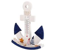 iplusmile Thermomètre Mural Nautique Forme Dancre Décorative Décoration Intérieure Côtière pour Bureau et Chambre Cadeau et Réaliste