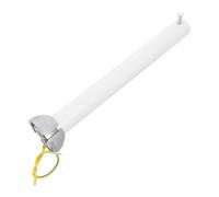 iplusmile Tige D'extension Fixe 25cm avec Rotule en Aluminium Blanc | Installation Facile, Fixation Invisible, Câble de Terre Intégré, Compatible Ventilateurs avec Lumière, Design Moderne Épuré