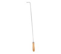 iplusmile Tisonnier de Feu Portable Acier Inoxydable Épaisseur de Outil Robuste pour Foyer Intérieur et Extérieur Crochet Renforcé pour Manipulation Sécurisée et Papier