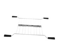 iplusmile Toaster Warming Rack Acier Inoxydable Résistant à Haute Température Compatible Plupart des Pains Support Stable pour Sandwichs et Surface Lisse Facile à Nettoyer