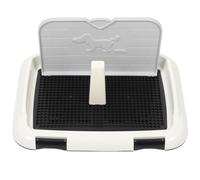 iplusmile Toilettes pour Chien Intérieur Déflecteur Anti-Éclaboussures Bac à Litière en Plastique Robuste Taille Petite Paroi Apprentissage Propreté pour Chiots et Animaux de Compagnie