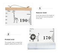 iplusmile Toise Murale De Croissance Garçon Et Filles 20x200 Cm Toile Portable Motif Savane Est-africaine Mesure Hauteur Mur Décoration Chambre Bébé Tableau De Taille Pédagogique