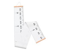 iplusmile Toise Murale Suspendue Amovible avec Règle de Hauteur pour Chambre Garçon Fille Décoration Nordique Noire et Blanche Graphique de Croissance Déformation pour Suivi de Croissance