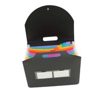 iplusmile Trieur Accordéon Grand Format Plastique Résistant Porte Documents Extensible pour Bureau et École Organiseur de Dossiers Polyvalent avec Compartiments Colorés