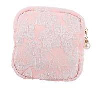 iplusmile Trousse Hygiénique Multifonction avec Fermeture Éclair Sac De Rangement Portable pour Serviettes Sac Cosmétique Délicat Adapté pour Voyage Et Quotidien Pochette Compacte pour Femme