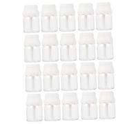 iplusmile Tube De Brillant à Diy 20pcs Transparent Couvercle Blanc Flacon Rechargeable Contenant De Rouge à Portable Voyages Bureau