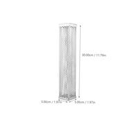 iplusmile Tube Fumoir à Granulés Acier Inoxydable Outil Bbq Portable pour Barbecues et Fumeurs Compatible Pellets de Bois pour Fumage Chaud et Froid