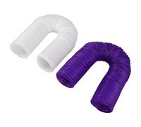 iplusmile Tunnel pour Petits Animaux Réglable et Résistant aux Morsures, Lot de 2 Tunnels Extensibles Blanc et Violet, D’agilité et Cachette pour Hamster, Lapin Nain, Furet Accessoire