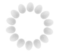 iplusmile Œufs Factices Perroquet en Plastique Blanc Solide 30 Pièces 15,6x21,4 Mm pour Éclosion et Dressage Oiseaux Perroquets et Pigeons Adulte