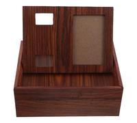 iplusmile Urne Funéraire en Bois Massif pour Animaux de Compagnie Cadre Photo, Boîte Commémorative pour Chien et Chat, Petite Taille, Surface Résistante aux Rayures, pour Mémorial