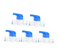 iplusmile Vanne à Bille à Connexion Rapide 1/4 Pouce pour Système Ro Jardinage, Lot de 5, Raccord Tubulaire Standard, Compatible Tubes Od 6 Mm, Usage Filtration Eau, Installation Rapide