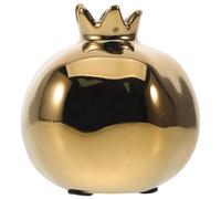 iplusmile Vase Décoratif en Céramique Dorée de Récipient pour Composition de Fleur Jardinière Polyvalente pour Fleurs Séchées Centre de Table Élégant pour Maison et Bureau